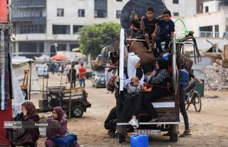 مردم آواره شهر غزه