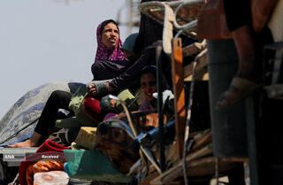 مردم آواره شهر غزه