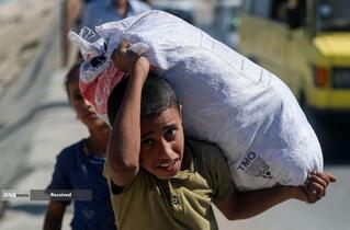 مردم آواره شهر غزه