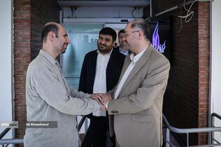 بازدید حسین قرایی مدیرکل روابط عمومی سازمان صداوسیما از خبرگزاری آنا