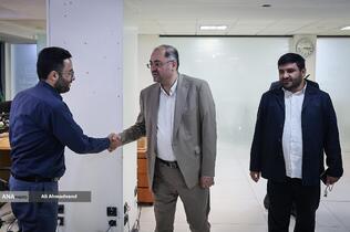 بازدید حسین قرایی مدیرکل روابط عمومی سازمان صداوسیما از خبرگزاری آنا