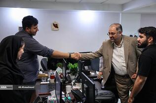 بازدید حسین قرایی مدیرکل روابط عمومی سازمان صداوسیما از خبرگزاری آنا