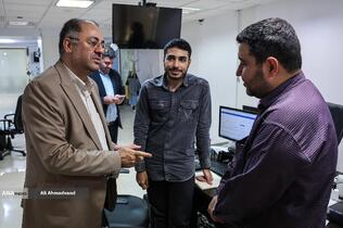 بازدید حسین قرایی مدیرکل روابط عمومی سازمان صداوسیما از خبرگزاری آنا