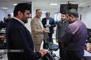 بازدید حسین قرایی مدیرکل روابط عمومی سازمان صداوسیما از خبرگزاری آنا