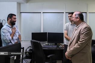 بازدید حسین قرایی مدیرکل روابط عمومی سازمان صداوسیما از خبرگزاری آنا