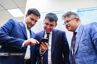 دیدار محمد نظیفی مدیرعامل بورس انرژی ایران و مارسل سالیخوف مدیر اجرایی موسسه بنیاد انرژی و مالی روسیه (FIEF)