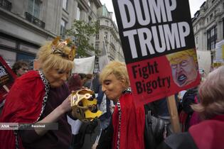 تجمع میلیونی آمریکایی ضد ترامپ با شعار «پادشاهی ممنوع»