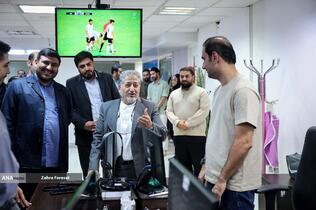 بازدید بیژن رنجبر رییس دانشگاه آزاد اسلامی از گروه ورزشی خبرگزاری آنا