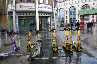 دوچرخه های جابجایی شهروندان در شهر مسکو روسیه