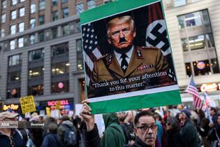 تظاهرات ضد ترامپ «بدون پادشاه» در سراسر آمریکا