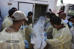 تشییع شهدای فلسطینی‌ ناشناس