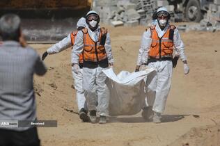 تشییع شهدای فلسطینی‌ ناشناس