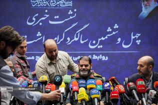 فرشاد عالی، مسئول ارتباطات و روابط عمومی سازمان بسیج مستضعفین و سردار حسین معروفی معاون هماهنگ کننده سازمان بسیج