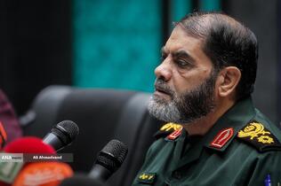 نشست خبری سردار حسین معروفی معاون هماهنگ کننده سازمان بسیج