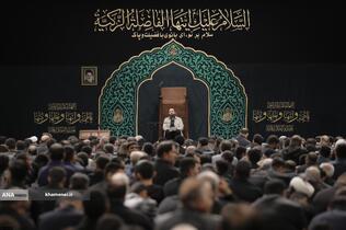 عزاداری شام شهادت حضرت فاطمه(س) با حضور رهبر معظم انقلاب