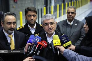 سردار تیمور حسینی رئیس پلیس راهور فراجا در مرکز آزمون‌های ایمنی و کیفیت خودرو