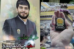 دیدار خادمیاران و یاوران رضوی با خانواده شهید میلاد نماینده