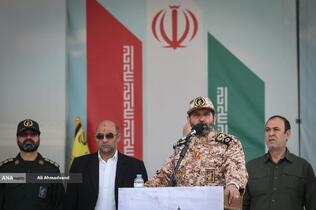 سردار حسن حسن‌زاده فرمانده سپاه حضرت محمد رسول‌الله(ص) در رزمایش اقتدار بسیج پایتخت