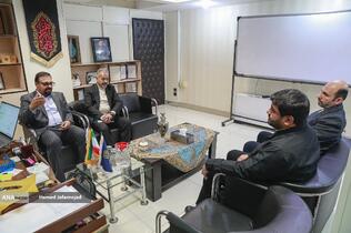 دیدار امیر رضا بازرگان رییس دانشگاه آزاد اسلامی واحد سیرجان با محمدمهدی خیرجو مدیرعامل خبرگزاری آنا