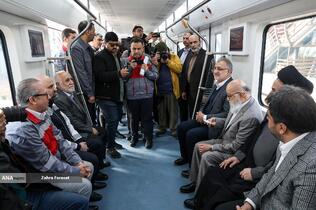 آیین بهره برداری از 2 رام قطار مترو ملی