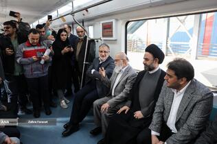 آیین بهره برداری از 2 رام قطار مترو ملی