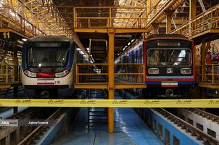 آیین بهره برداری از 2 رام قطار مترو ملی