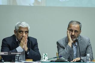 مسعود شمس بخش قائم مقام وزیر علوم و یوسف حجت رئیس دانشگاه تربیت مدرس