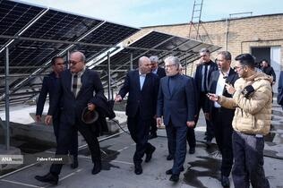 آیین افتتاح نیروگاه خورشیدی