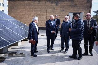 آیین افتتاح نیروگاه خورشیدی