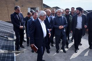 آیین افتتاح نیروگاه خورشیدی