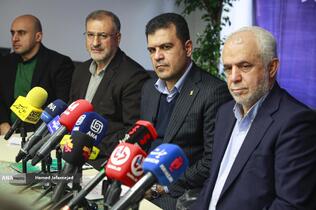 حسین افشین معاون علمی، فناوری و اقتصاد دانش&zwnj;بنیان رئیس جمهور و سعید اوحدی رئیس بنیاد شهید و امور ایثارگران