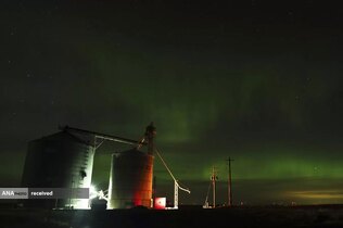 شفق شمالی در آسمان «واش».