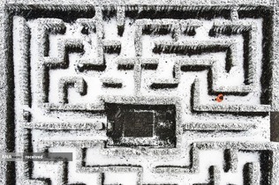 پارکی در هوای برفی، آلمان