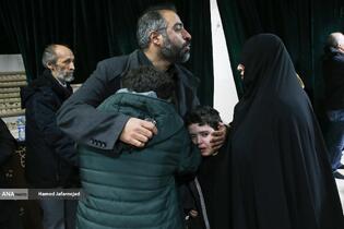 وداع با پیکر&zwnj; مطهر  شهید حجت&zwnj;الاسلام علی رازینی رئیس شعبه ۳۹ و شهید حجت&zwnj;الاسلام محمد مقیسه رئیس شعبه ۵۳ دیوان عالی کشور در معراج شهدای تهران