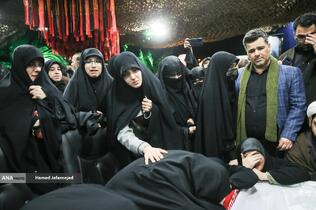 وداع با پیکر&zwnj; مطهر  شهید حجت&zwnj;الاسلام علی رازینی رئیس شعبه ۳۹ دیوان عالی کشور در معراج شهدای تهران