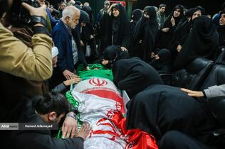 وداع با پیکر&zwnj; مطهر  شهید حجت&zwnj;الاسلام علی رازینی رئیس شعبه ۳۹ دیوان عالی کشور در معراج شهدای تهران