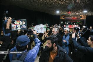 وداع با پیکر&zwnj; مطهر  شهید حجت&zwnj;الاسلام علی رازینی رئیس شعبه ۳۹ دیوان عالی کشور در معراج شهدای تهران