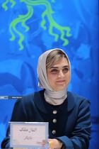 الناز ملک در نشست خبری فیلم‌ سینمایی «پیشمرگ»