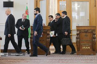 هیات همراه رشید مردوف وزیر امور خارجه ترکمنستان 