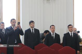 هیات همراه رشید مردوف وزیر امور خارجه ترکمنستان 