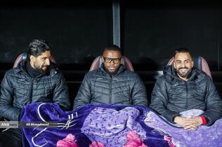 حامد پاکدل و کوین یامگا بازیکنان تیم فوتبال نساجی مازندران