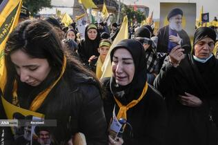  تشییع میلیونی پیکر شهیدان سیدحسن نصرالله و سیدهاشم صفی الدین / آسوشیتد پرس