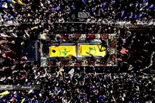  تشییع میلیونی پیکر شهیدان سیدحسن نصرالله و سیدهاشم صفی الدین/ رویترز