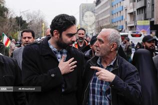 حضور امیرحسین ثابتی نماینده مجلس شورای اسلامی در راهپیمایی روز جهانی قدس در تهران 