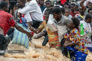 سیلزده&zwnj;گان در پایتخت جمهوری دموکراتیک کنگو