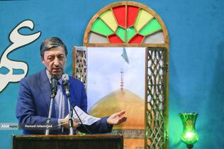 سخنرانی سید پرویز فتاح رییس ستاد فرمان اجرای امام(ره) در مراسم تجدید عهد با خادم حرم ایران 