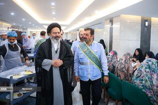 بازدید حجت الاسلام سید عبدالفتاح نواب سرپرست حجاج ایرانی از روند خدمت رسانی به زائران حج
