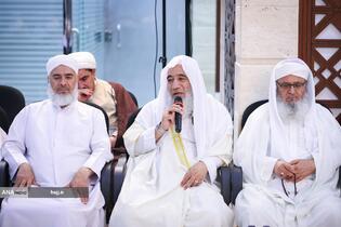 دیدار صمیمانه علمای اهل سنت با سرپرست حجاج ایرانی در مکه