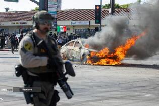 آتش اعتراضات در لس آنجلس