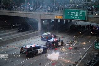 آتش اعتراضات در لس آنجلس